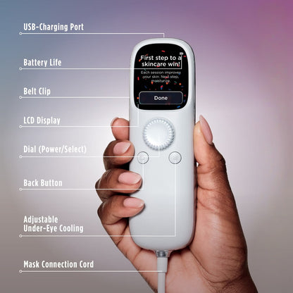 CryoGlow Under-Eye Cooling & LED Anti-Ageing & Blemish Repair Mask